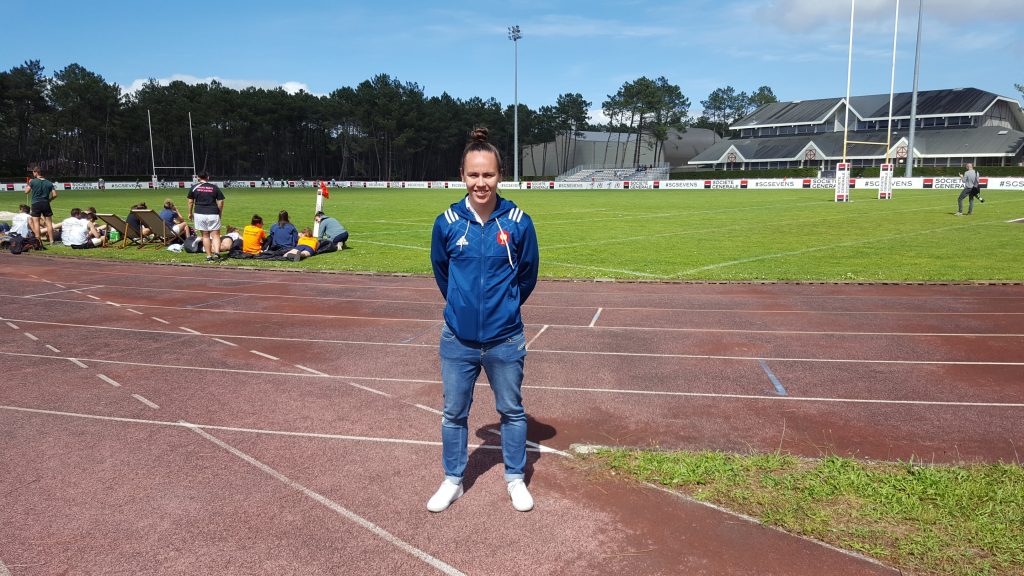 Jade Le Pesc, internationale de rugby et joueuse au Stade Rennais Rugby