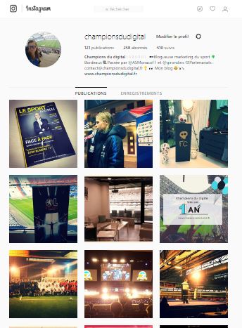 compte instagram blogueur sport